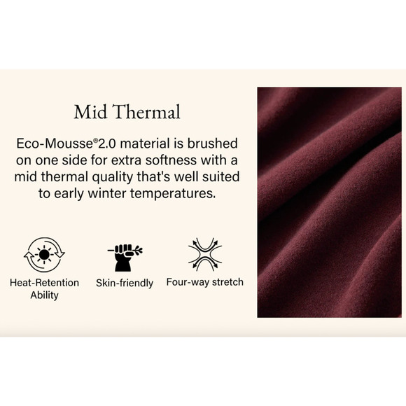 OGL Top Size S NEW ProWarm Thermal Ruched Sides Tuckable Mockneck Red - Picture 4 of 13